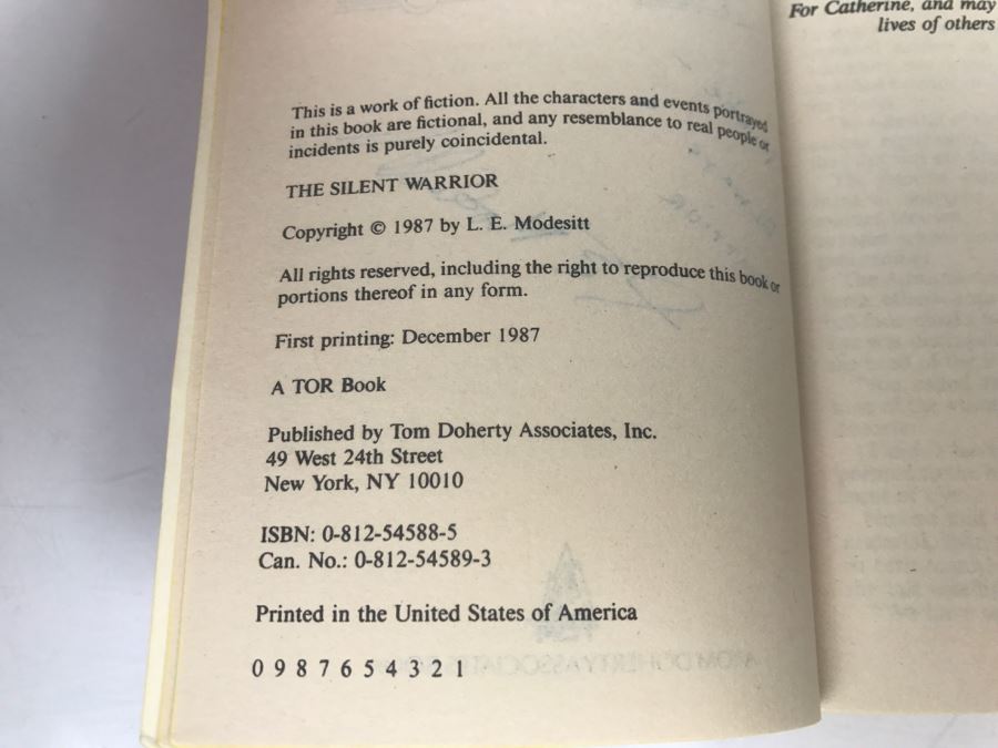 Signed Set Of (3) Paperback Books By L. E. Modesitt, Jr. [Photo 12]