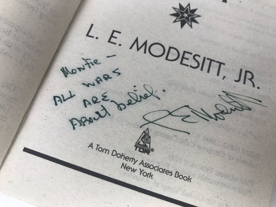 Signed Set Of (3) Paperback Books By L. E. Modesitt, Jr. [Photo 16]