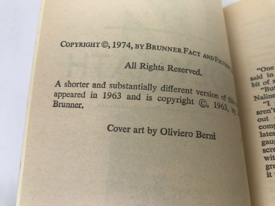 Signed Set Of (4) Paperback Books By John Brunner [Photo 19]