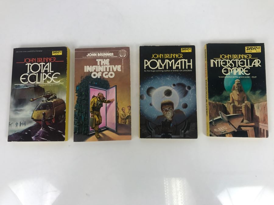 Signed Set Of (4) Paperback Books By John Brunner [Photo 2]
