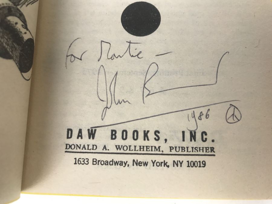 Signed Set Of (4) Paperback Books By John Brunner [Photo 6]