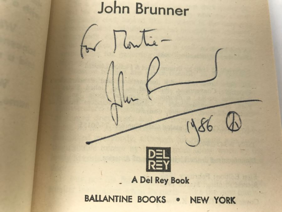 Signed Set Of (4) Paperback Books By John Brunner [Photo 12]