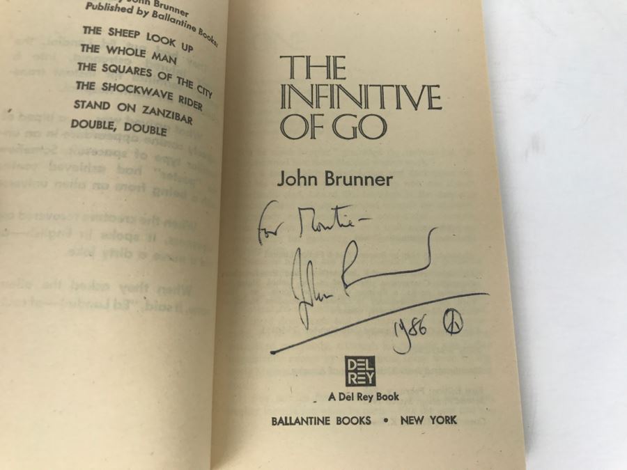 Signed Set Of (4) Paperback Books By John Brunner [Photo 11]