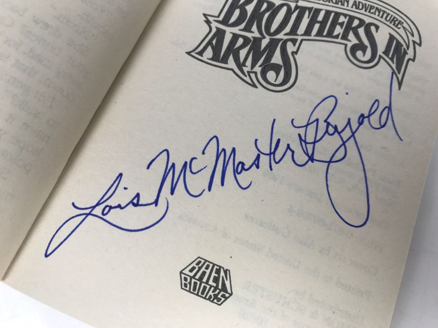 Signed Set Of (4) Paperback Books By Lois McMaster Bujold [Photo 7]