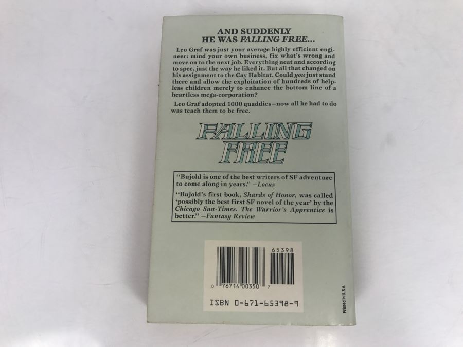 Signed Set Of (4) Paperback Books By Lois McMaster Bujold [Photo 12]