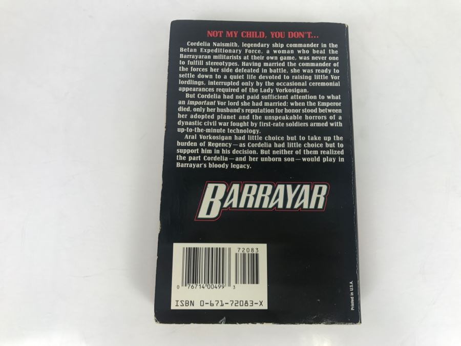 Signed Set Of (4) Paperback Books By Lois McMaster Bujold [Photo 18]