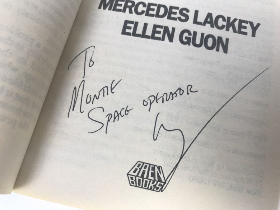 Signed Set Of (3) Paperback Books By Mercedes Lackey (Signed) And Ellen Guon [Photo 6]