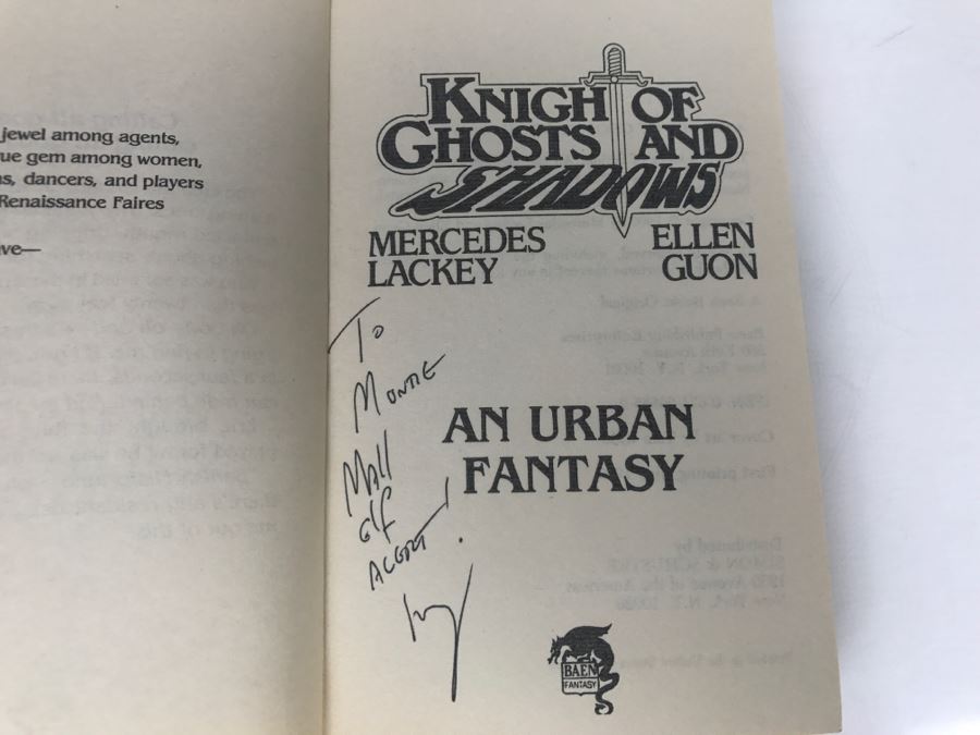 Signed Set Of (3) Paperback Books By Mercedes Lackey (Signed) And Ellen Guon [Photo 11]
