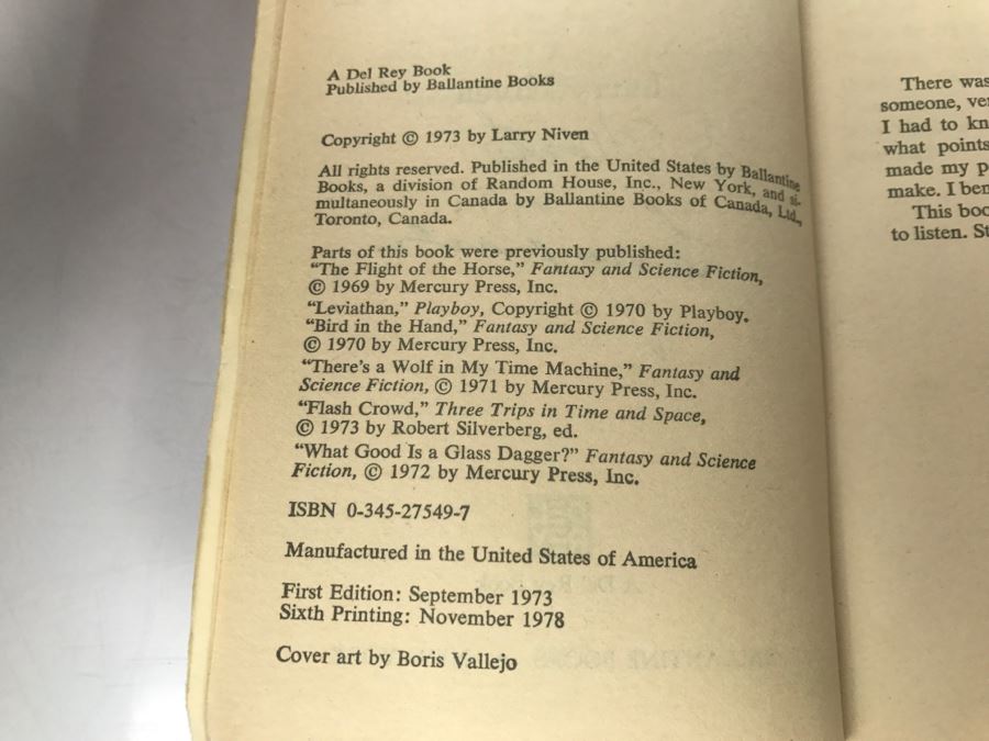 Signed Set Of (4) Paperback Books By Larry Niven [Photo 20]