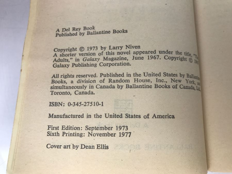 Signed Set Of (4) Paperback Books By Larry Niven [Photo 8]