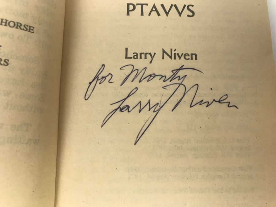 Signed Set Of (4) Paperback Books By Larry Niven [Photo 13]