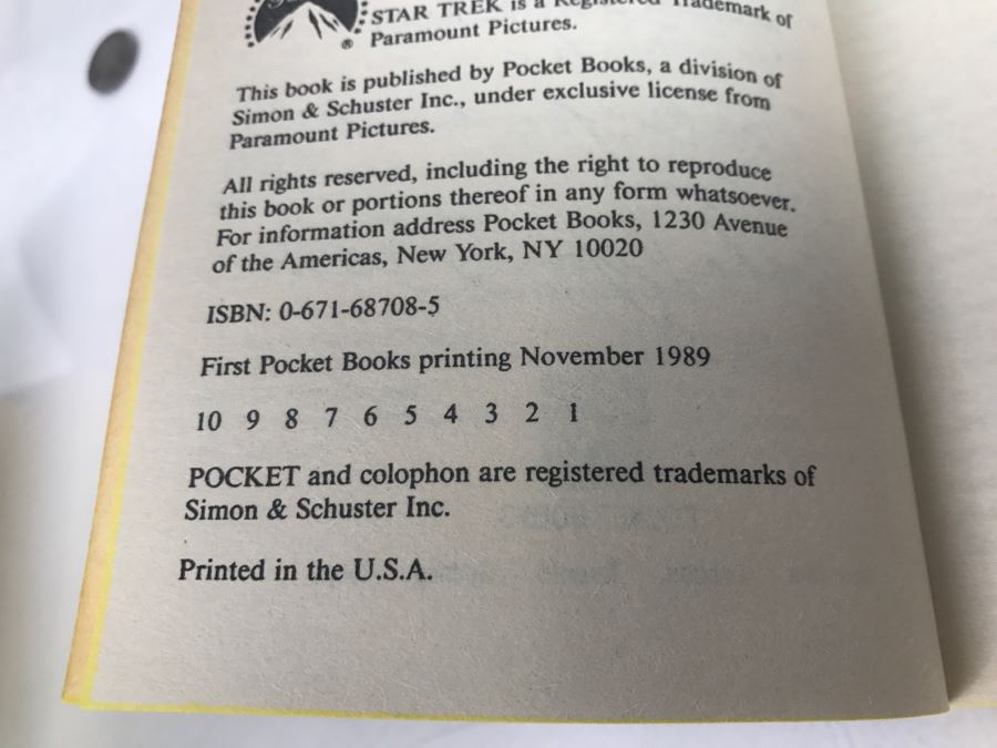 Signed Set Of (4) Paperback Books STAR TREK By Michael Jan Friedman [Photo 24]