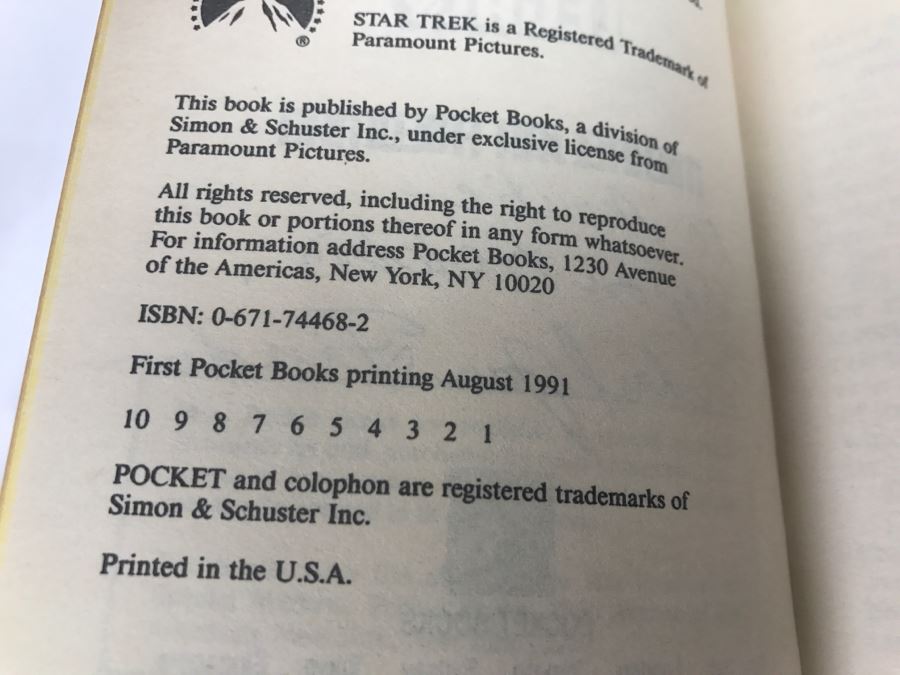 Signed Set Of (4) Paperback Books STAR TREK By Michael Jan Friedman [Photo 16]