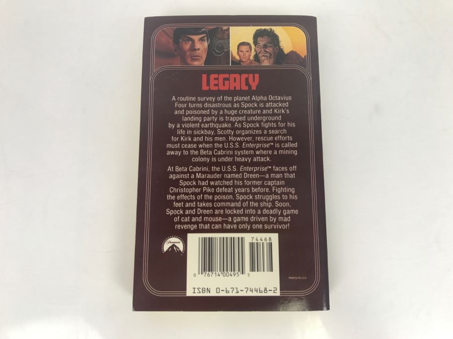 Signed Set Of (4) Paperback Books STAR TREK By Michael Jan Friedman [Photo 12]