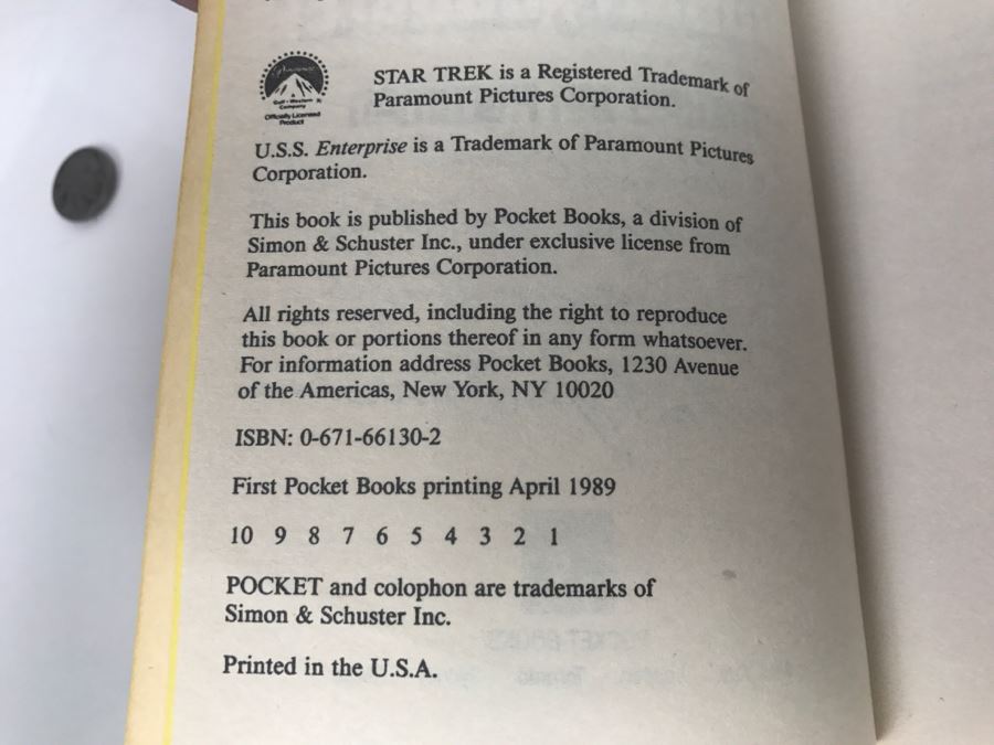 Signed Set Of (4) Paperback Books STAR TREK By Michael Jan Friedman [Photo 9]