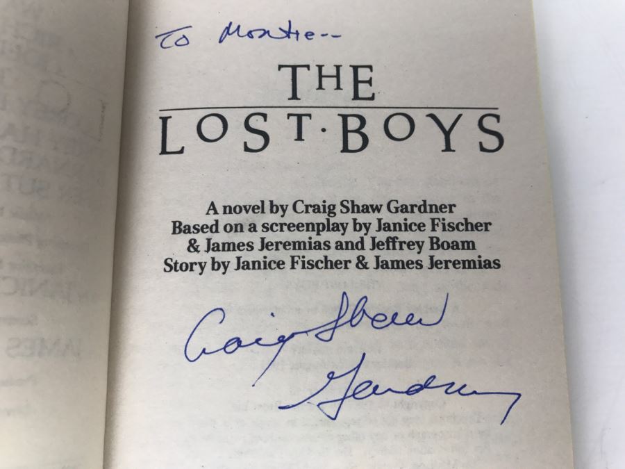 Signed Set Of (4) Paperback Books Batman, Back To The Future II, The Lost Boys By Craig Shaw Gardner [Photo 26]