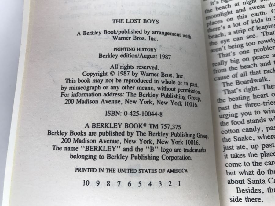 Signed Set Of (4) Paperback Books Batman, Back To The Future II, The Lost Boys By Craig Shaw Gardner [Photo 27]