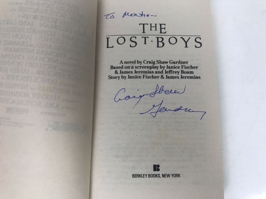 Signed Set Of (4) Paperback Books Batman, Back To The Future II, The Lost Boys By Craig Shaw Gardner [Photo 25]