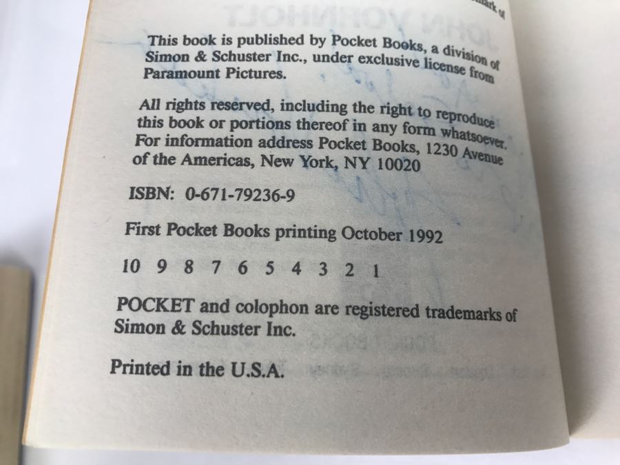 Signed Set Of (4) Paperback Books STAR TREK By John Vornholt [Photo 16]