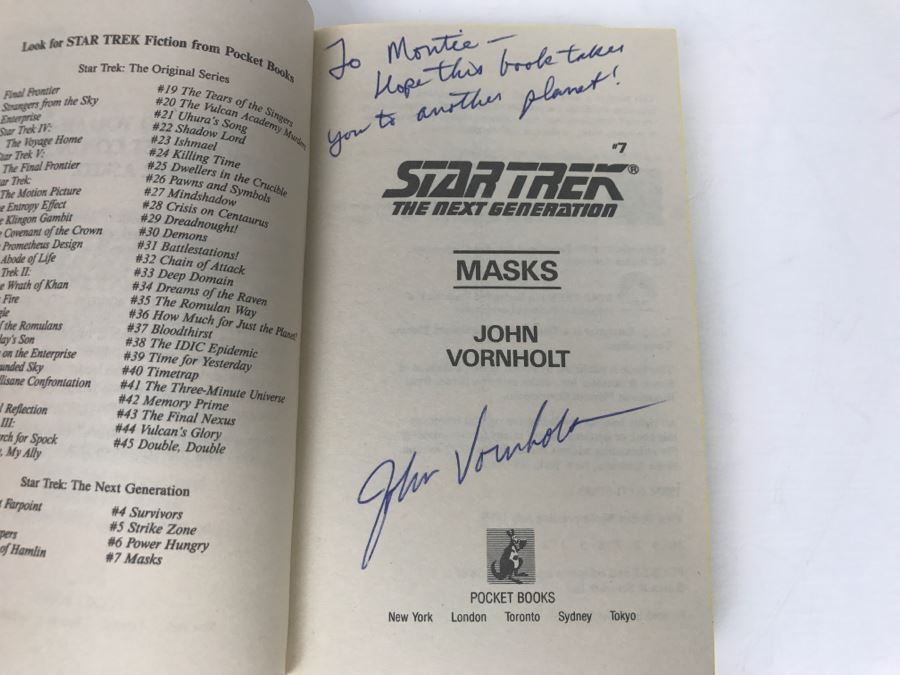 Signed Set Of (4) Paperback Books STAR TREK By John Vornholt [Photo 20]
