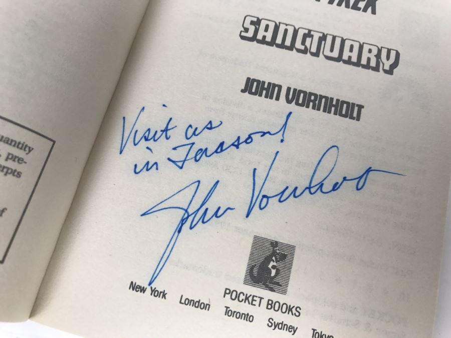 Signed Set Of (4) Paperback Books STAR TREK By John Vornholt [Photo 7]