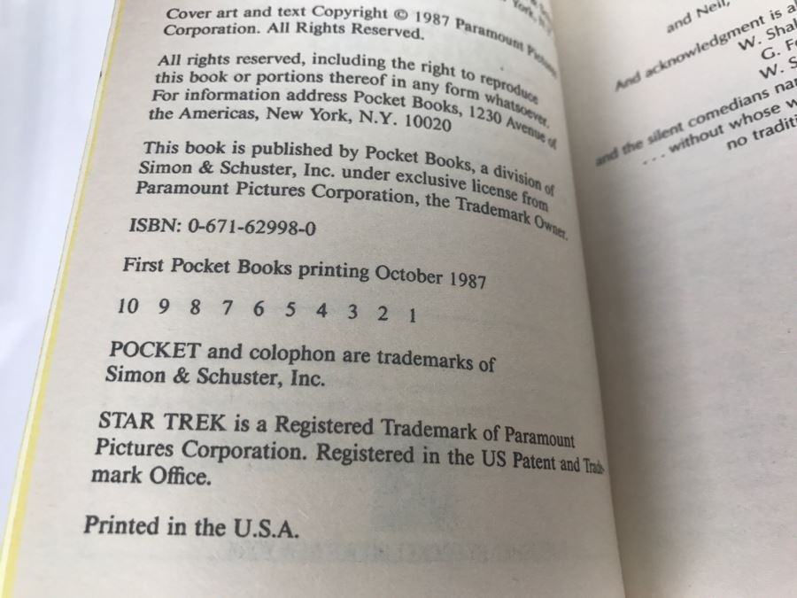 Signed Set Of (2) Paperback Books STAR TREK By John M. Ford [Photo 9]