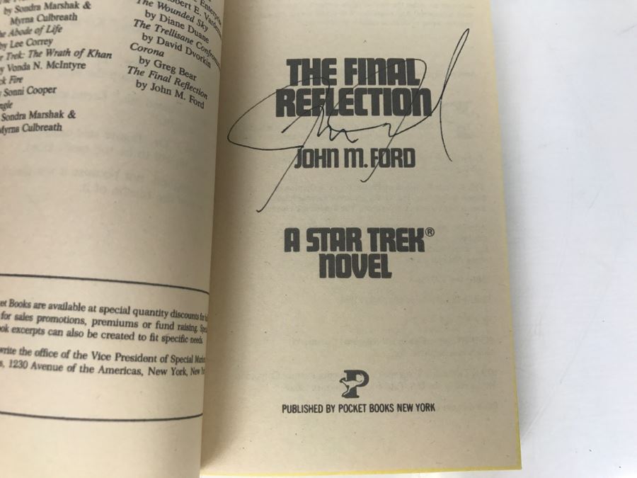 Signed Set Of (2) Paperback Books STAR TREK By John M. Ford [Photo 13]