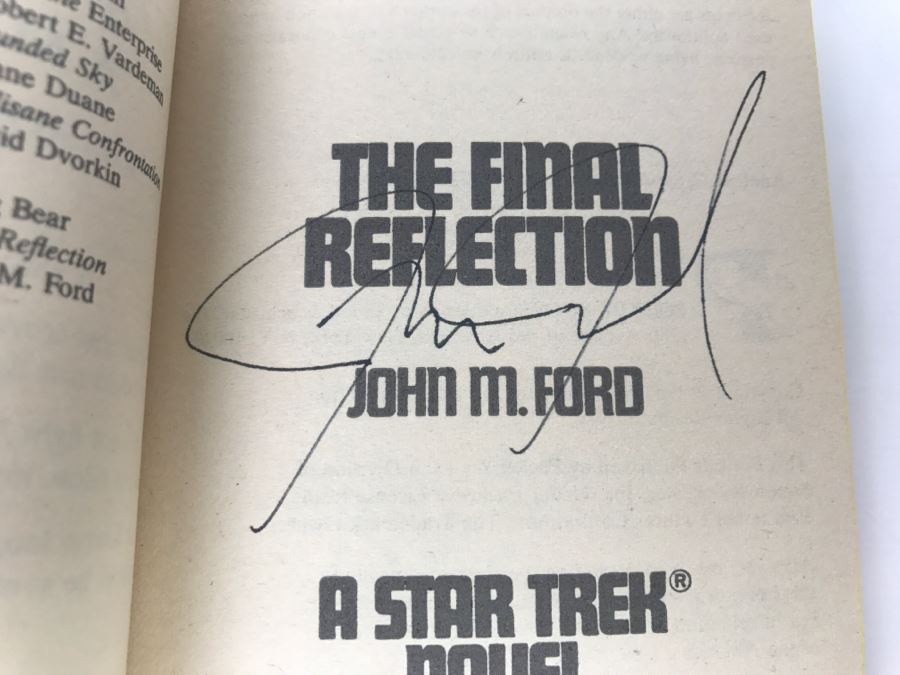 Signed Set Of (2) Paperback Books STAR TREK By John M. Ford [Photo 14]