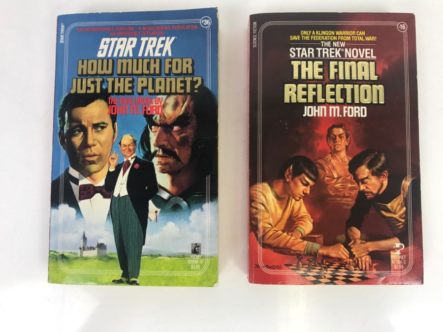 Signed Set Of (2) Paperback Books STAR TREK By John M. Ford [Photo 2]