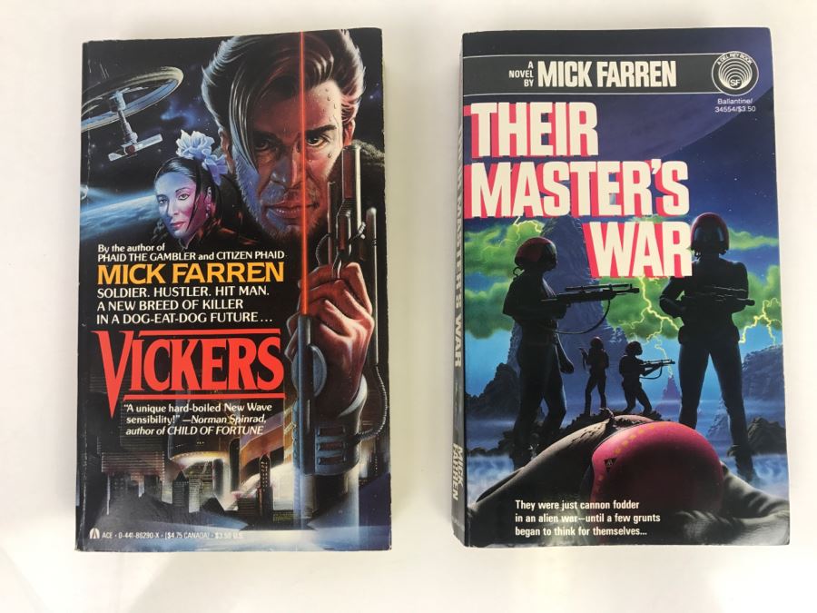 Signed Set Of (2) Paperback Books By Mick Farren [Photo 2]