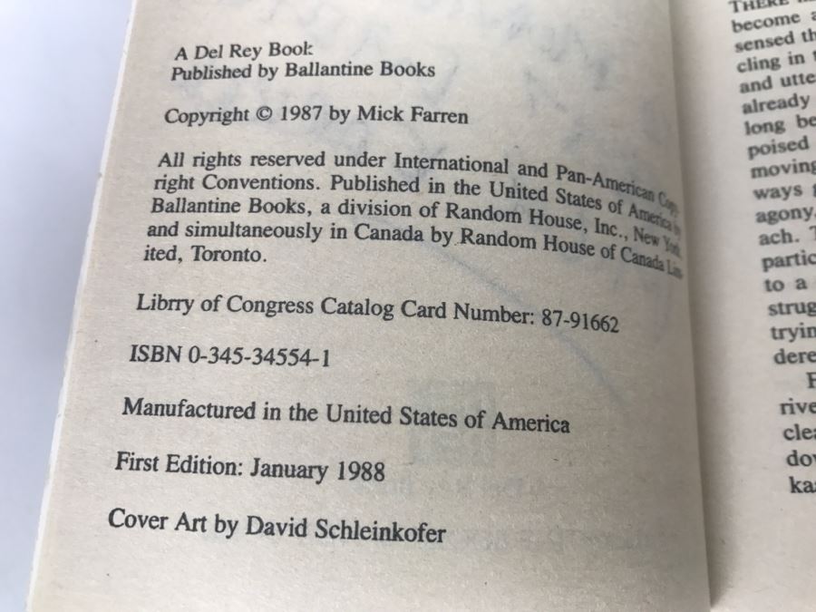 Signed Set Of (2) Paperback Books By Mick Farren [Photo 14]