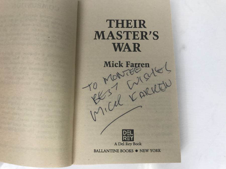 Signed Set Of (2) Paperback Books By Mick Farren [Photo 12]