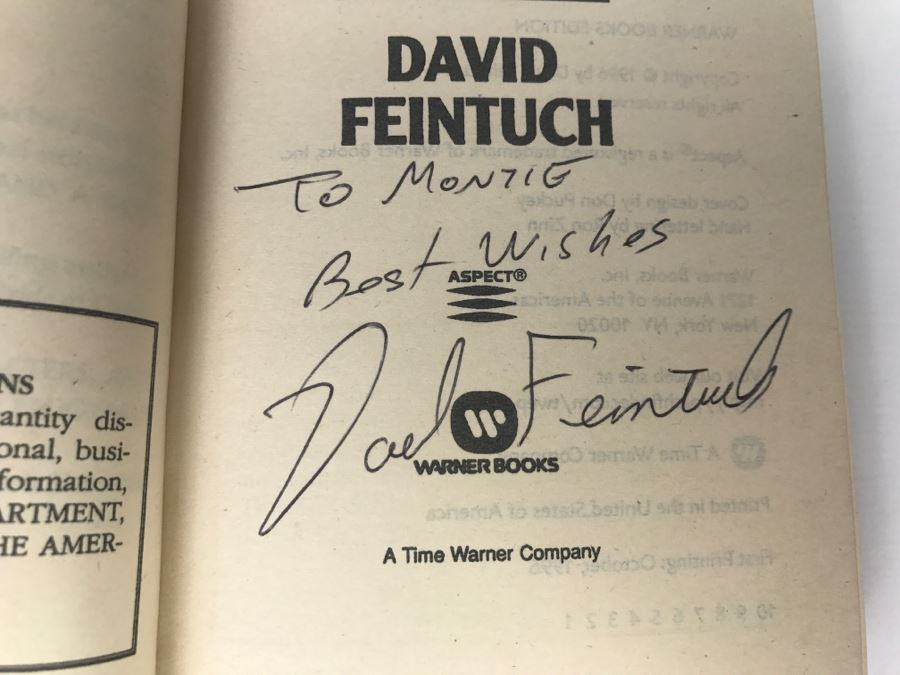 Signed Set Of (5) Paperback Books By David Feintuch [Photo 24]