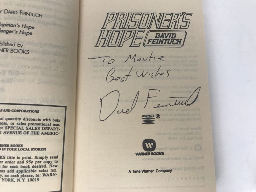 Signed Set Of (5) Paperback Books By David Feintuch [Photo 18]