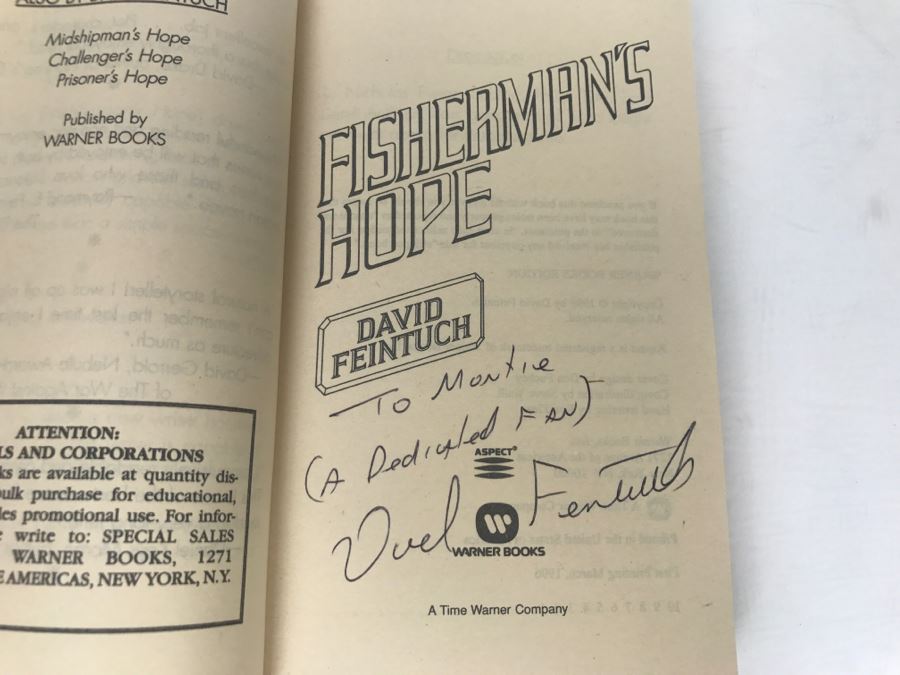 Signed Set Of (5) Paperback Books By David Feintuch [Photo 6]