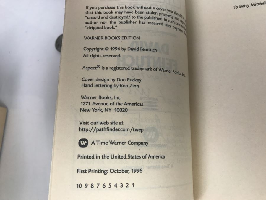 Signed Set Of (5) Paperback Books By David Feintuch [Photo 25]