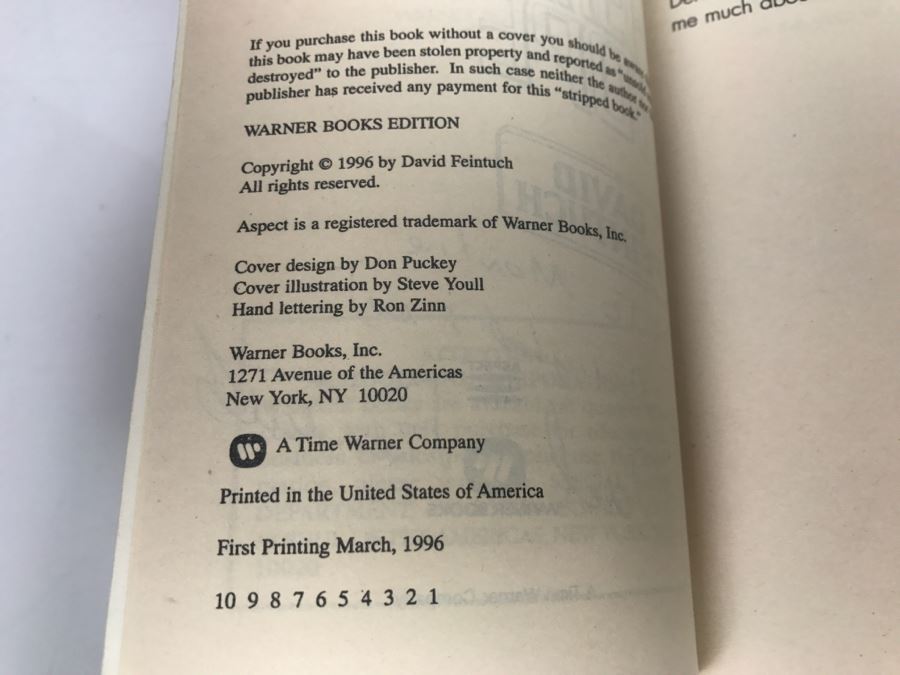 Signed Set Of (5) Paperback Books By David Feintuch [Photo 8]