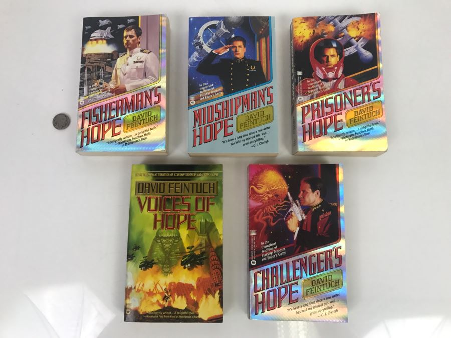 Signed Set Of (5) Paperback Books By David Feintuch [Photo 2]