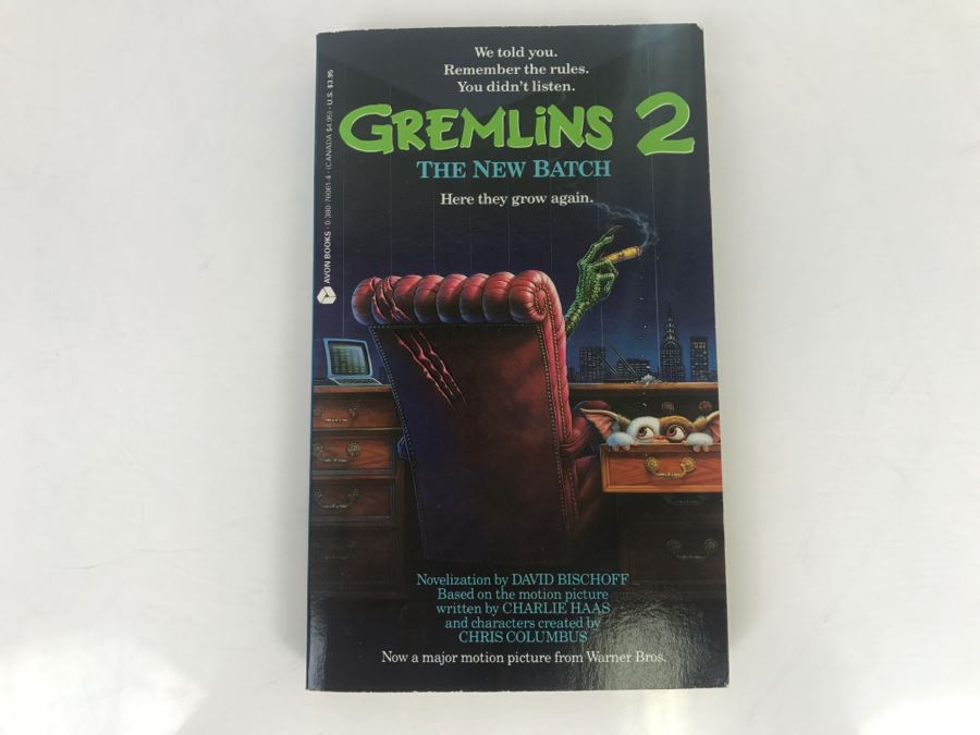 Signed Set Of (2) Paperback Books WarGames And Gremlins 2 By David Bischoff [Photo 9]
