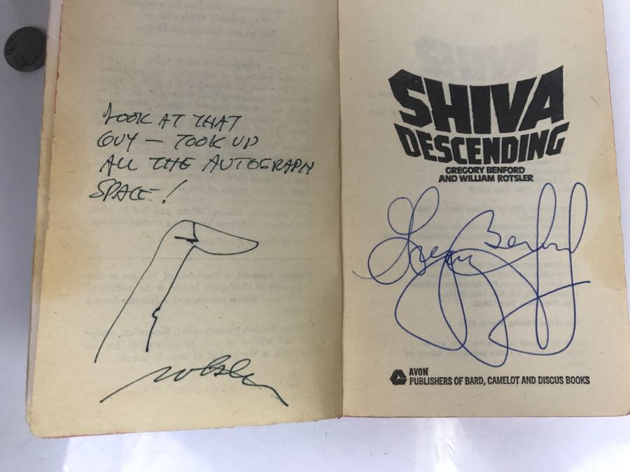 Signed Set Of (3) Paperback Books By Gregory Benford [Photo 18]