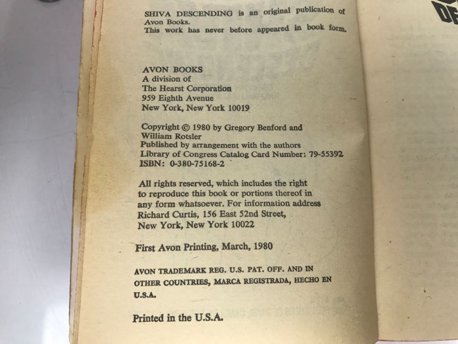 Signed Set Of (3) Paperback Books By Gregory Benford [Photo 21]