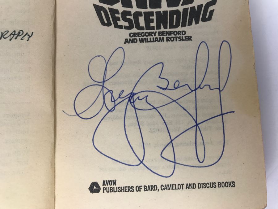 Signed Set Of (3) Paperback Books By Gregory Benford [Photo 20]