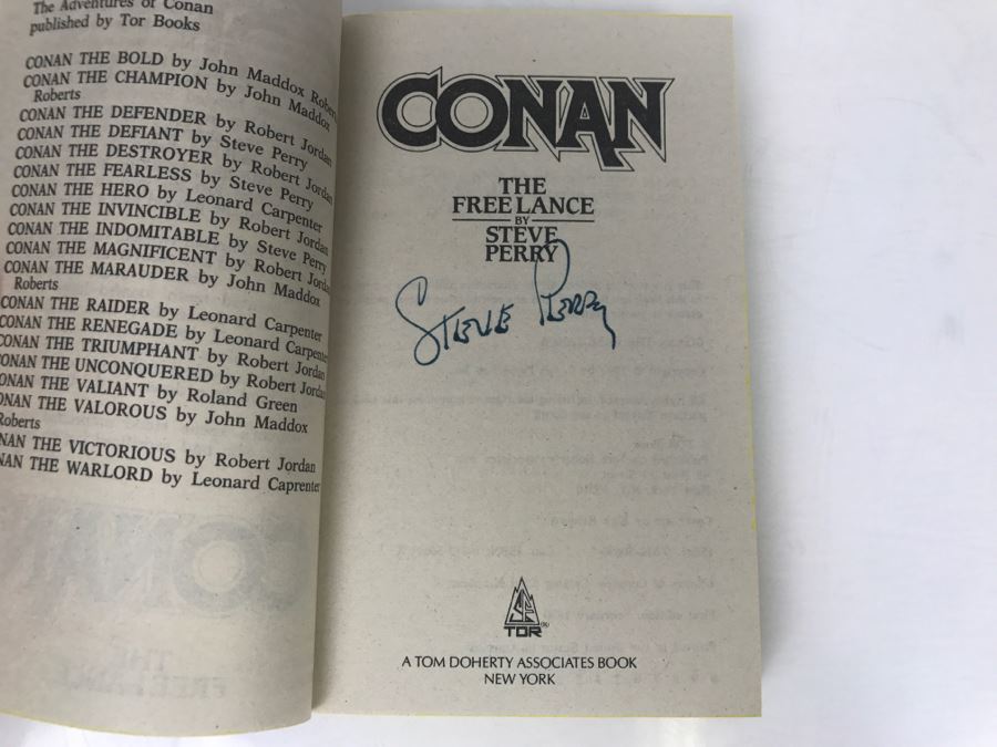 Signed Set Of (3) Paperback Books By Steve Perry [Photo 6]