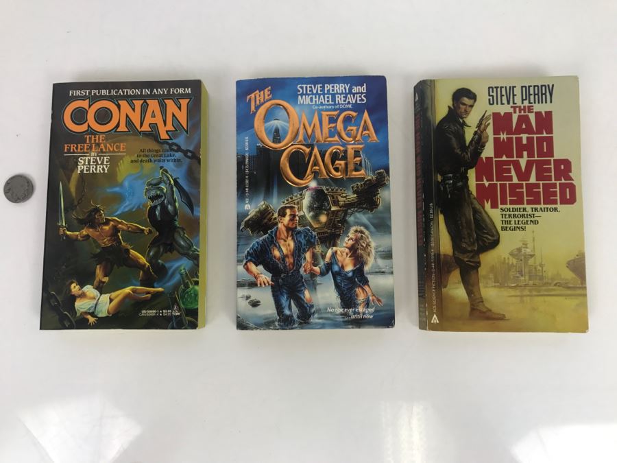 Signed Set Of (3) Paperback Books By Steve Perry [Photo 2]