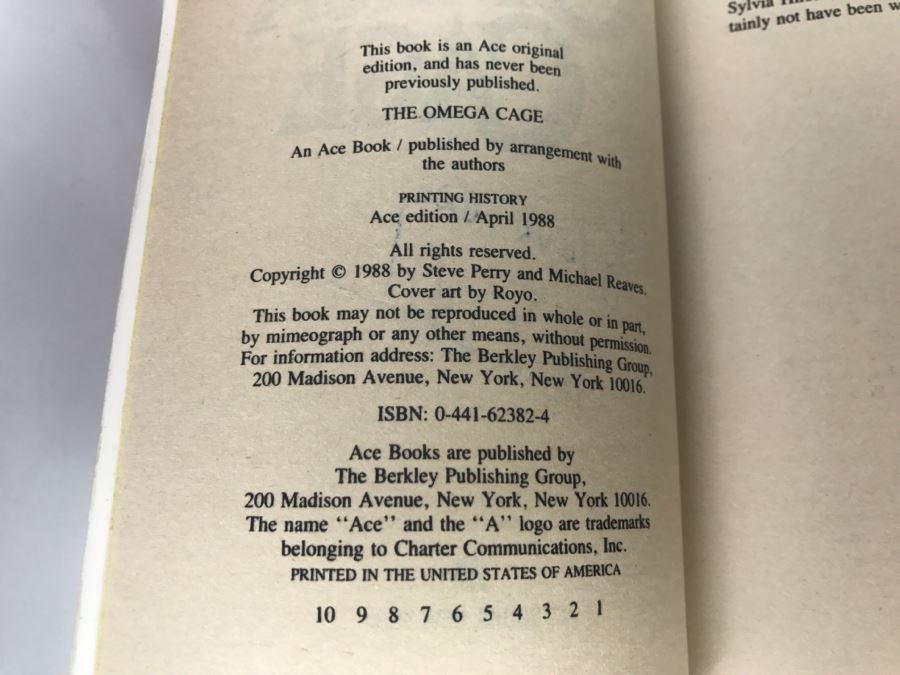 Signed Set Of (3) Paperback Books By Steve Perry [Photo 14]