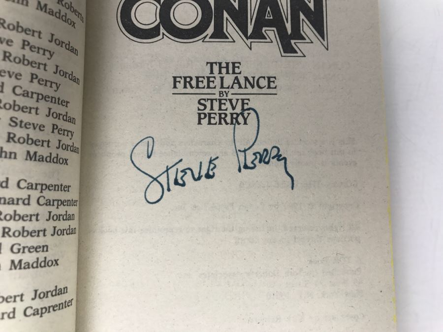 Signed Set Of (3) Paperback Books By Steve Perry [Photo 7]