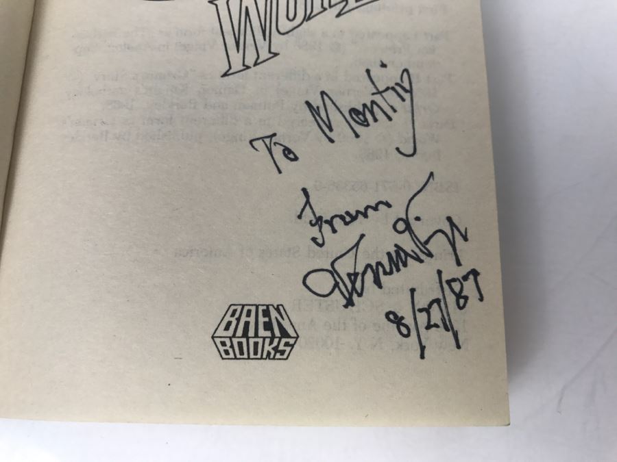 Signed Set Of (2) Paperback Books By Vernor Vinge [Photo 14]
