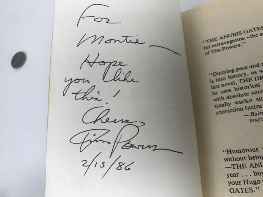 Signed Set Of (2) Paperback Books By Timothy Powers [Photo 12]