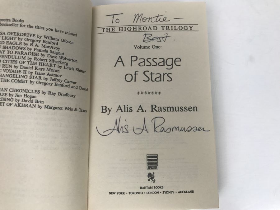 Signed Set Of (3) Paperback Books By Alis A. Rasmussen [Photo 6]