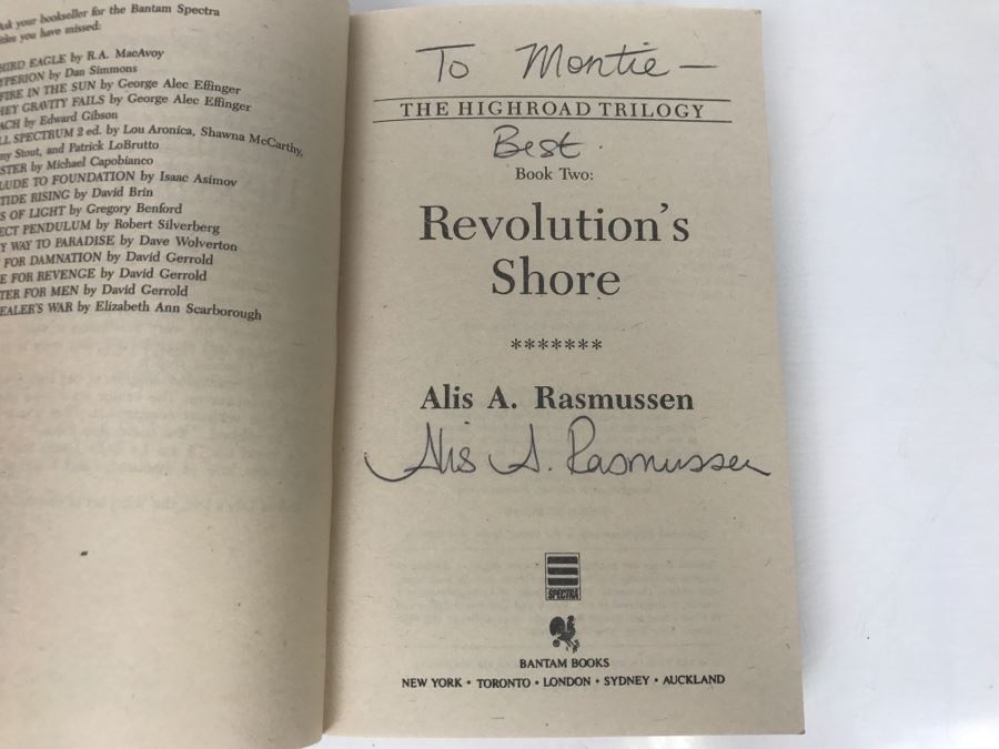 Signed Set Of (3) Paperback Books By Alis A. Rasmussen [Photo 12]